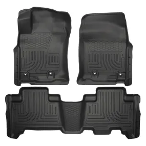 Husky Liners 99571 - WeatherBeater 1st & 2nd Row Black Floor Liner Set Toyota 4Runner 13-19