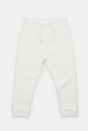 Infant Boys Ivory Plain Active Pants