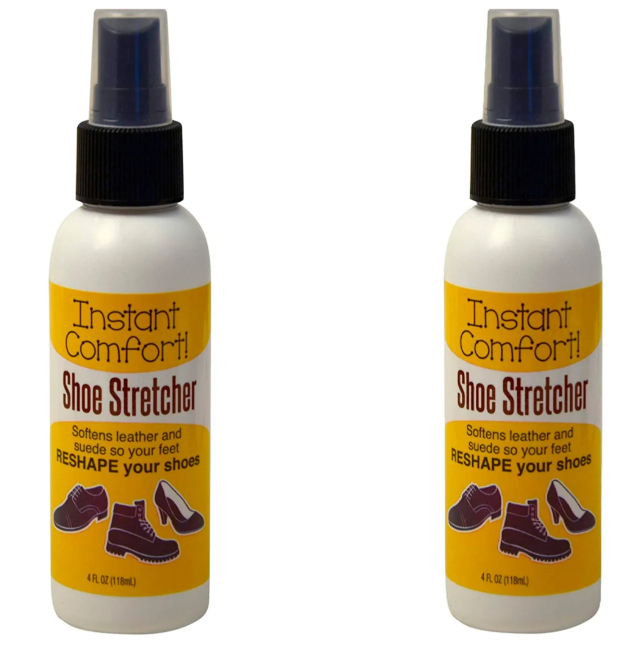 Instant Comfort Liquid Shoe Stretcher Spray (Two - 4oz)