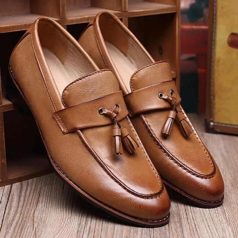 Italian handmade vintage tassel loafers