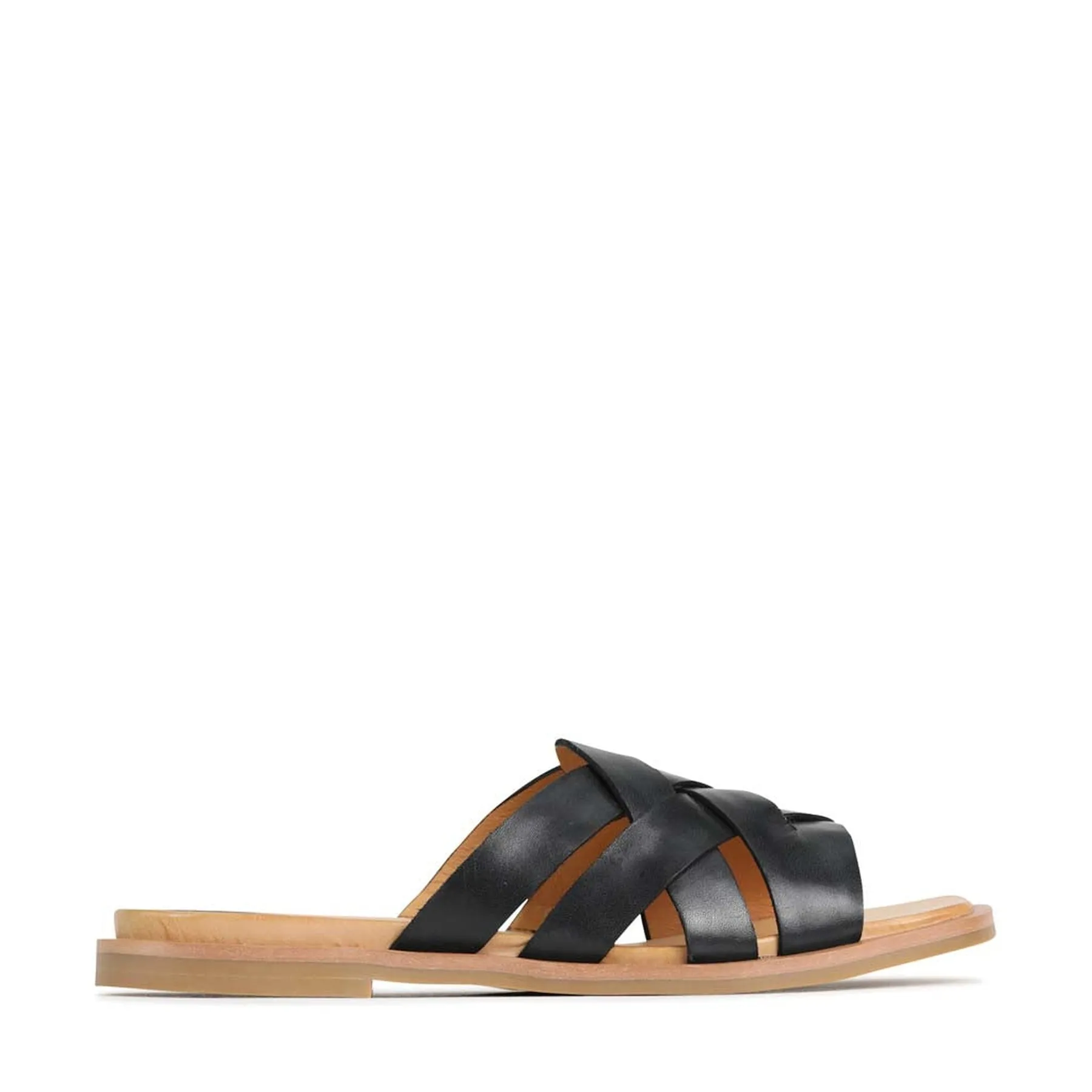 JELSIE SLIDE SANDALS LEATHER