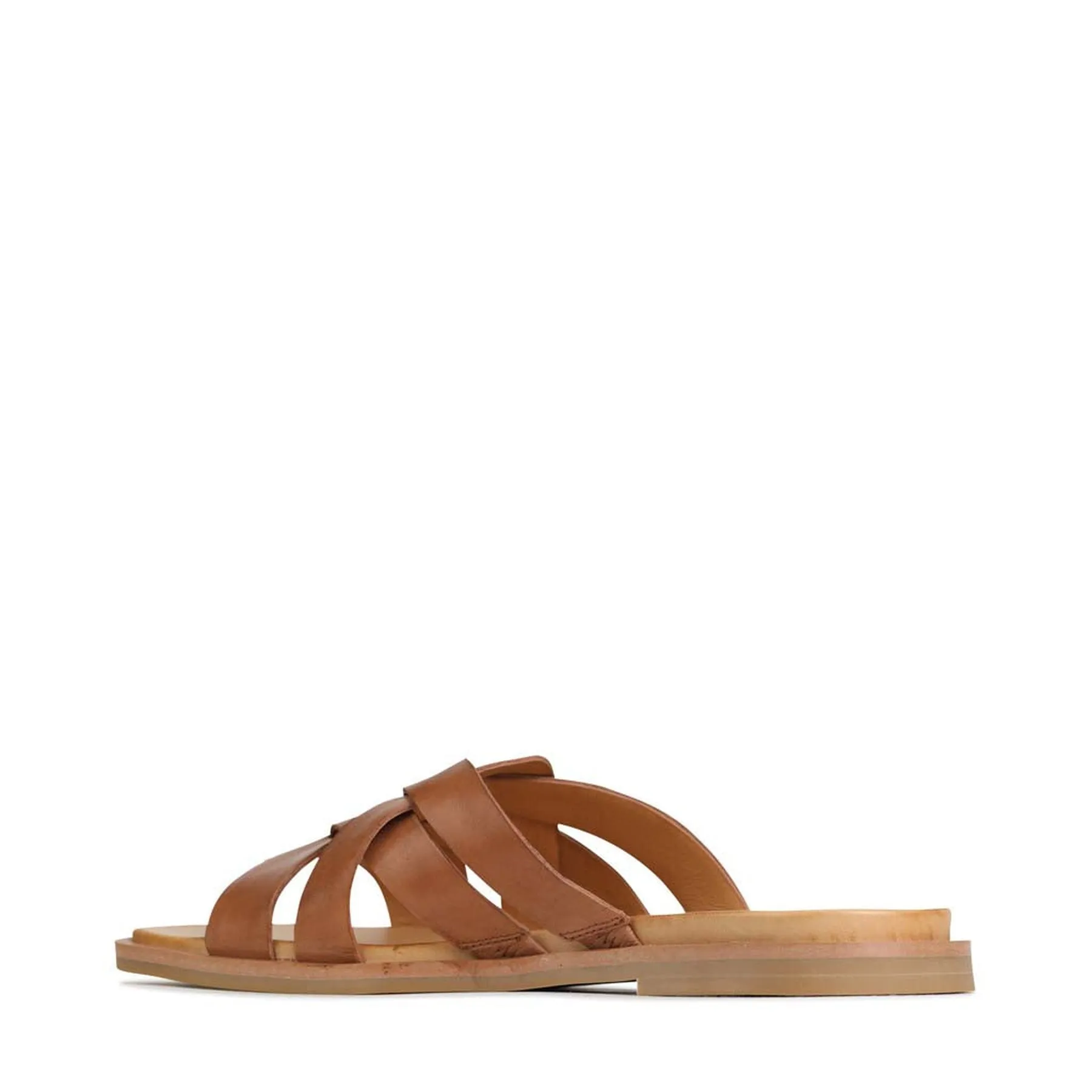 JELSIE SLIDE SANDALS LEATHER