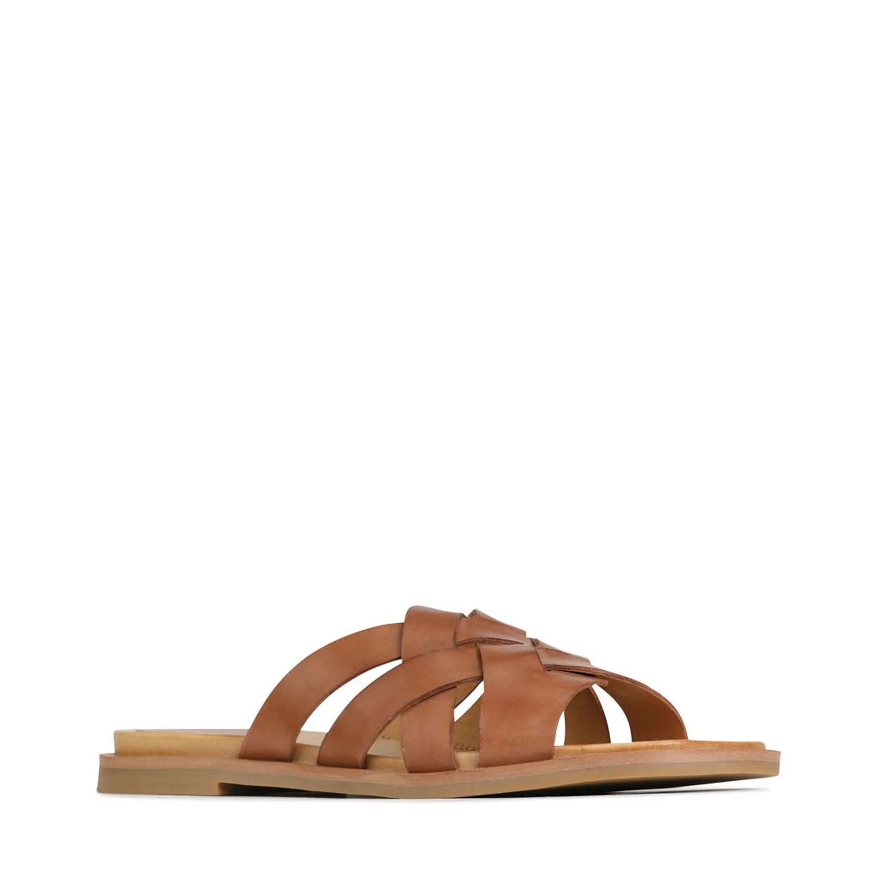 JELSIE SLIDE SANDALS LEATHER