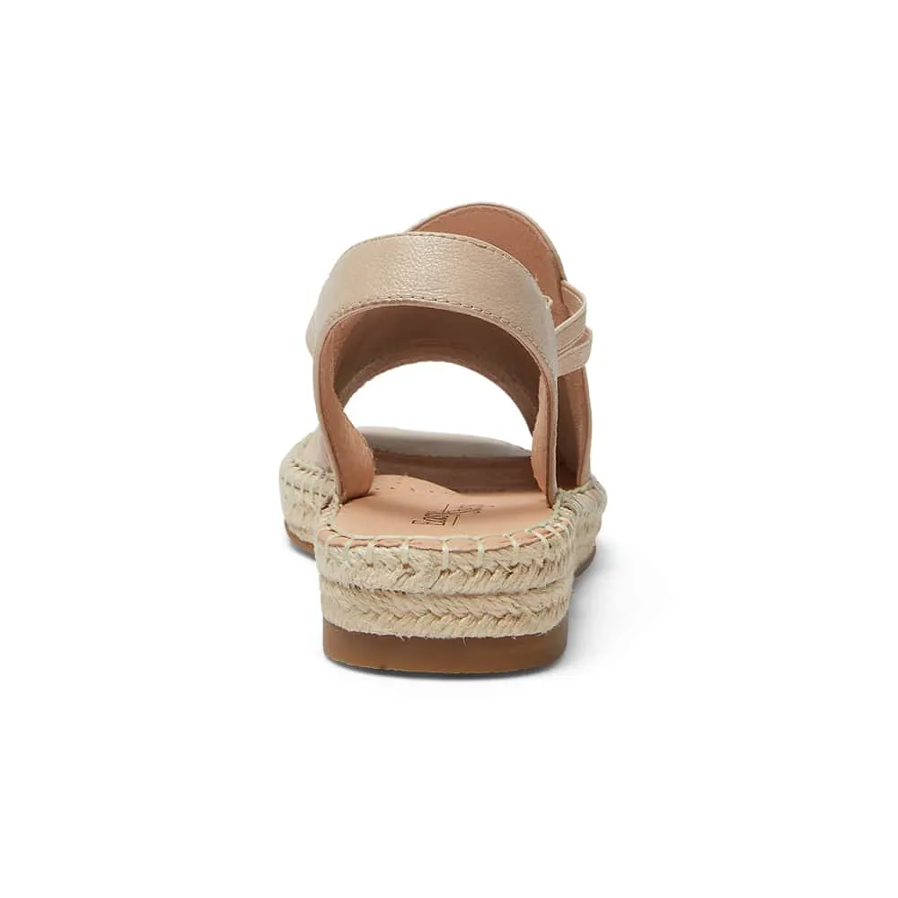 Koko Espadrille in Nude Leather