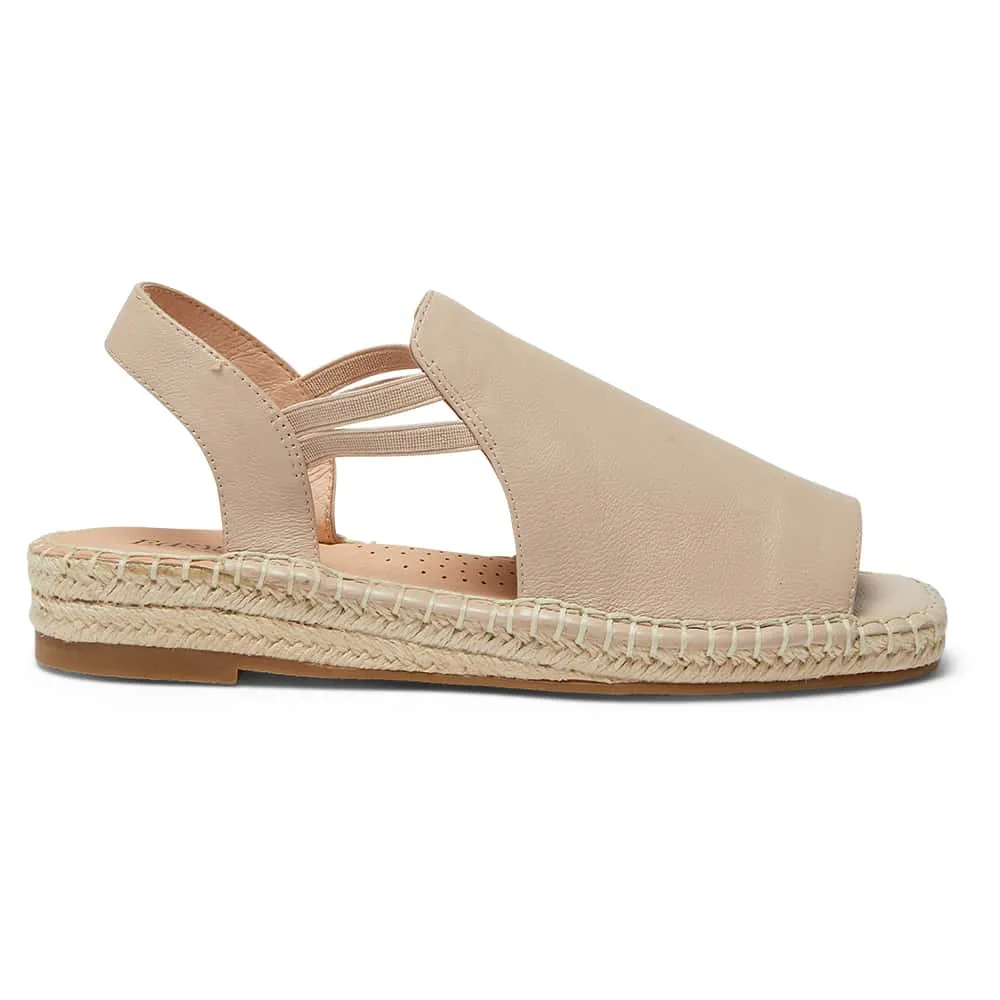 Koko Espadrille in Nude Leather