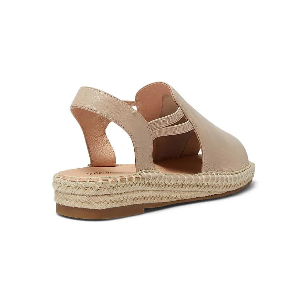 Koko Espadrille in Nude Leather