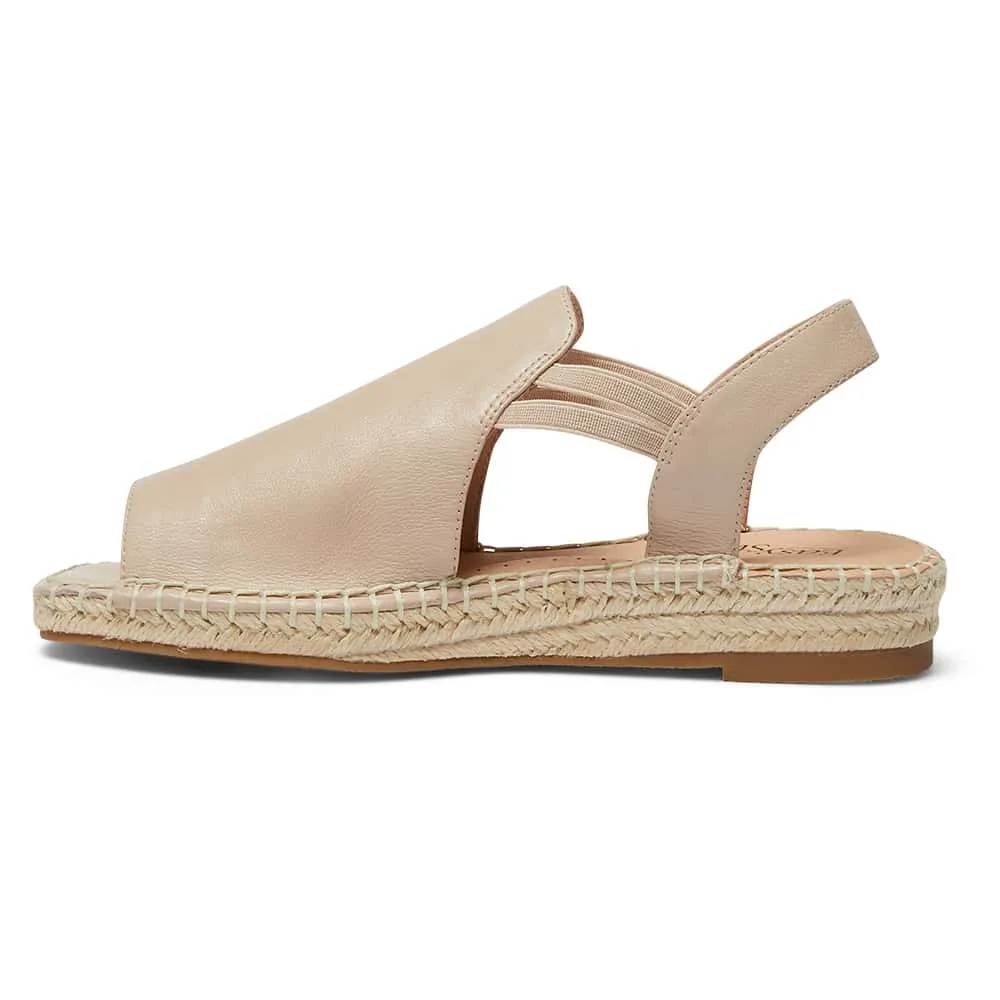 Koko Espadrille in Nude Leather