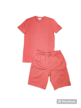 Lacoste Men Short Set Pima Cotton - Pink