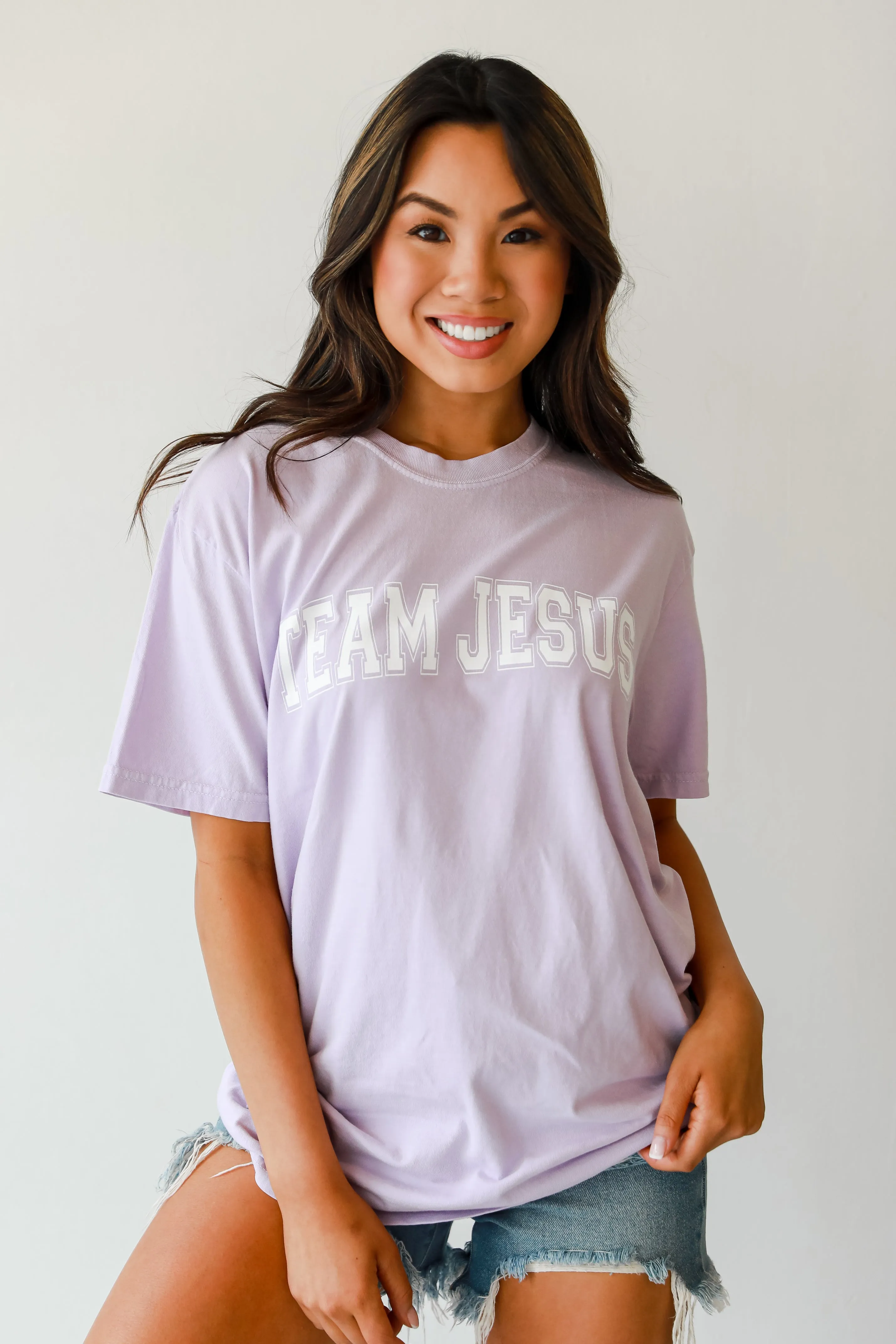 Lavender Team Jesus Tee