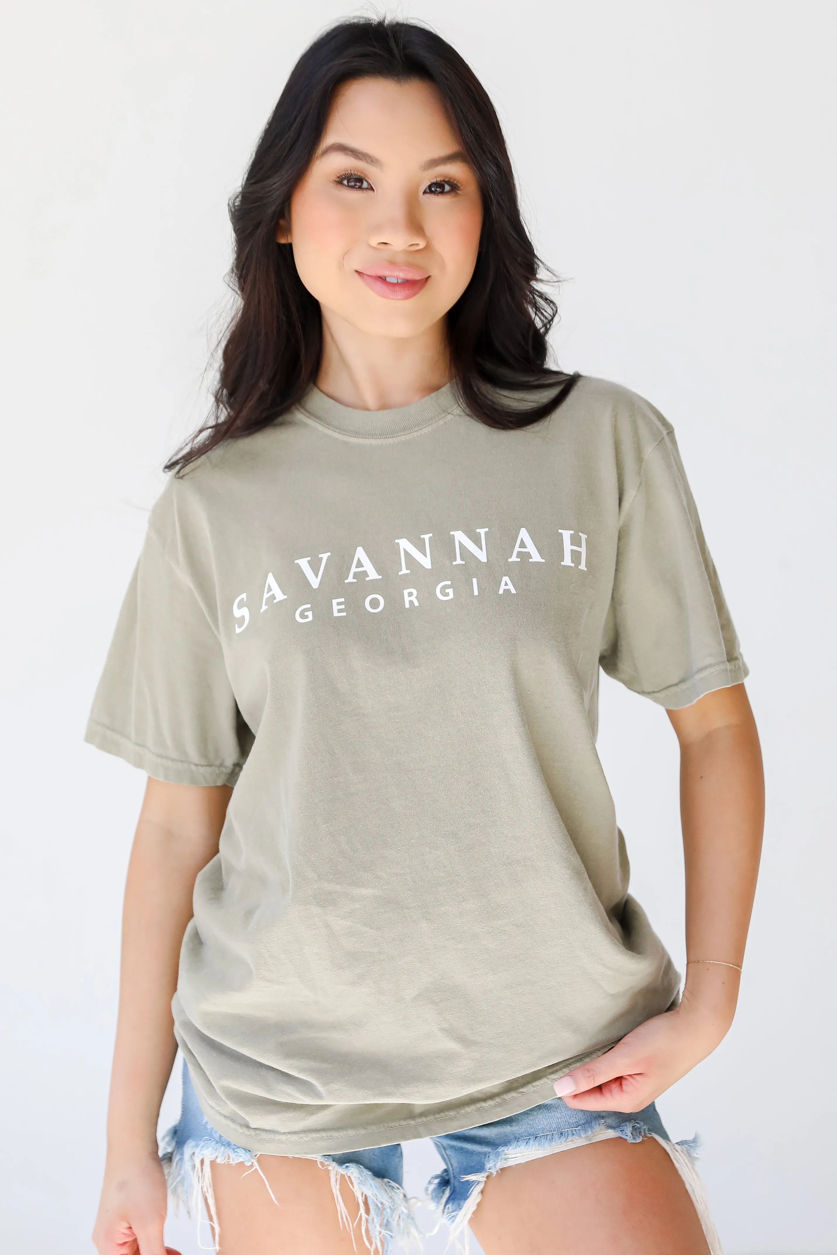 Light Olive Savannah Georgia Tee