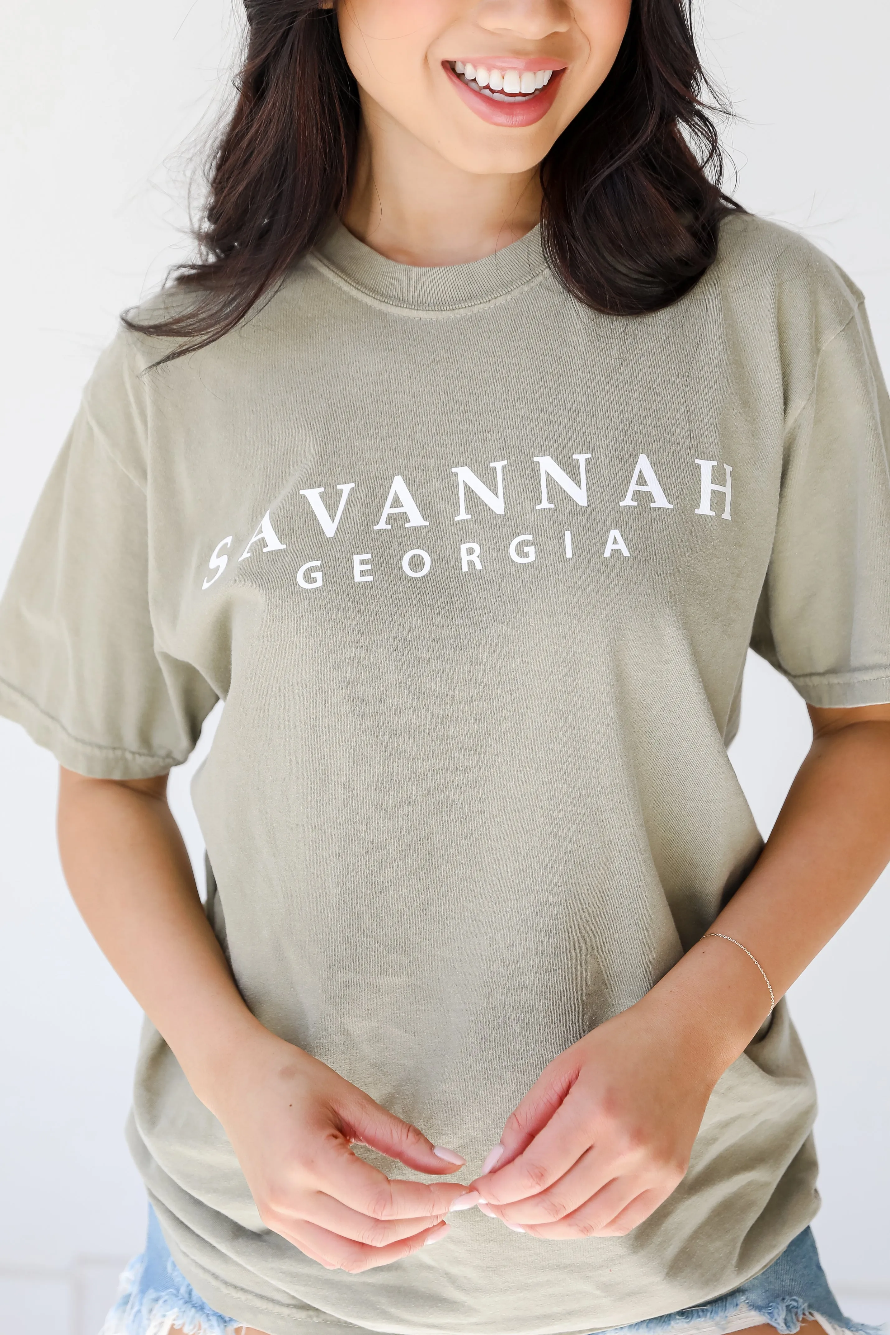 Light Olive Savannah Georgia Tee