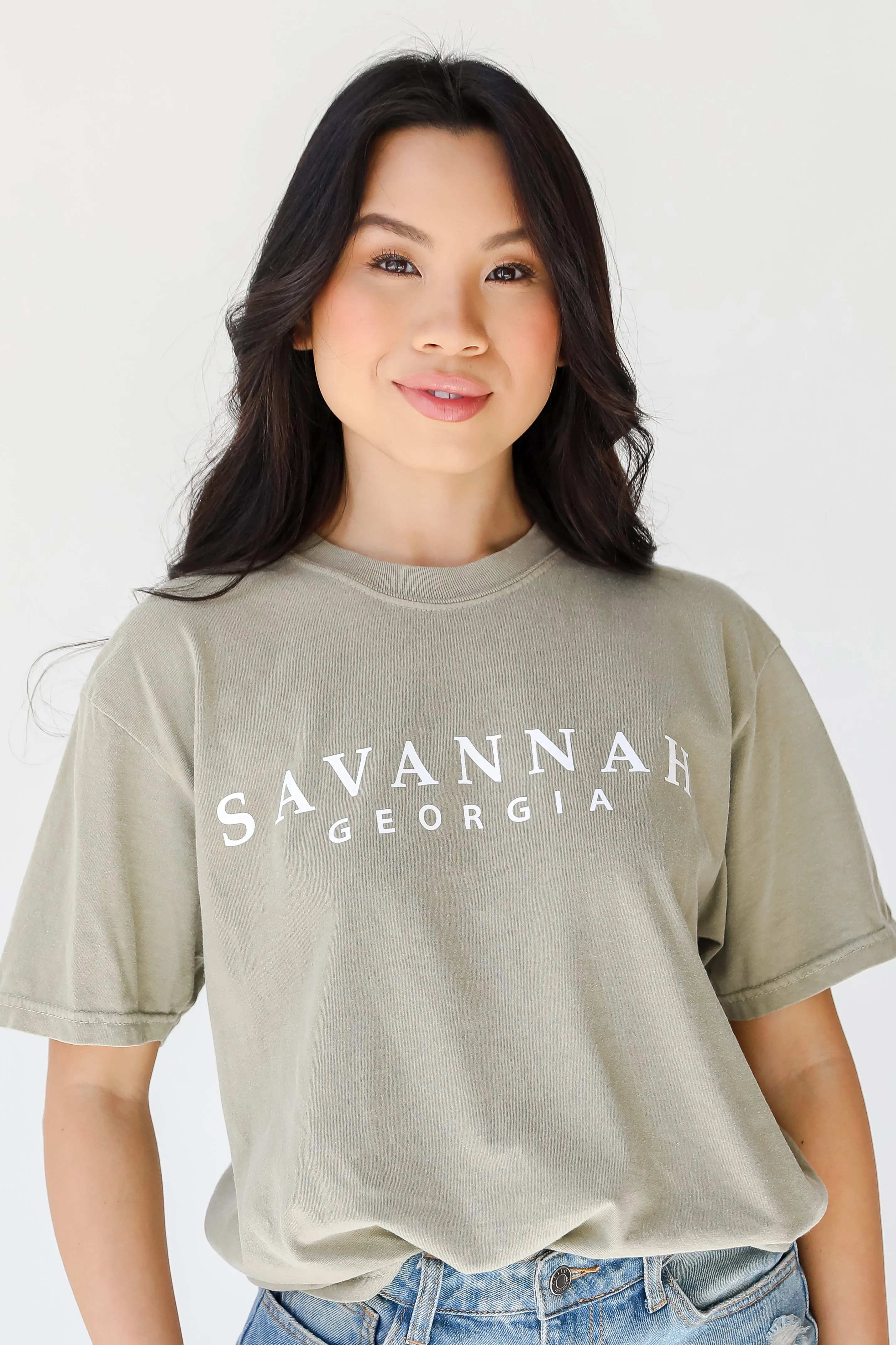 Light Olive Savannah Georgia Tee