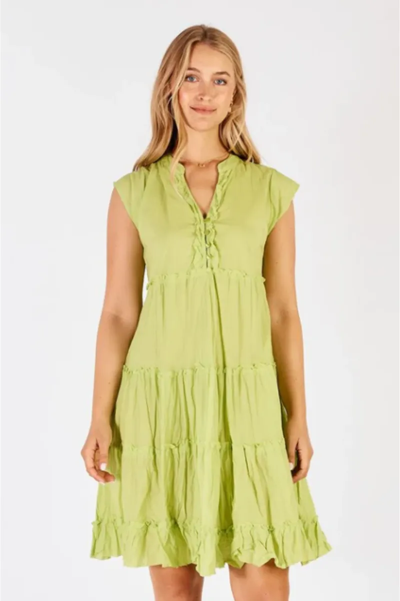 Lula Life Gwen Dress Lime