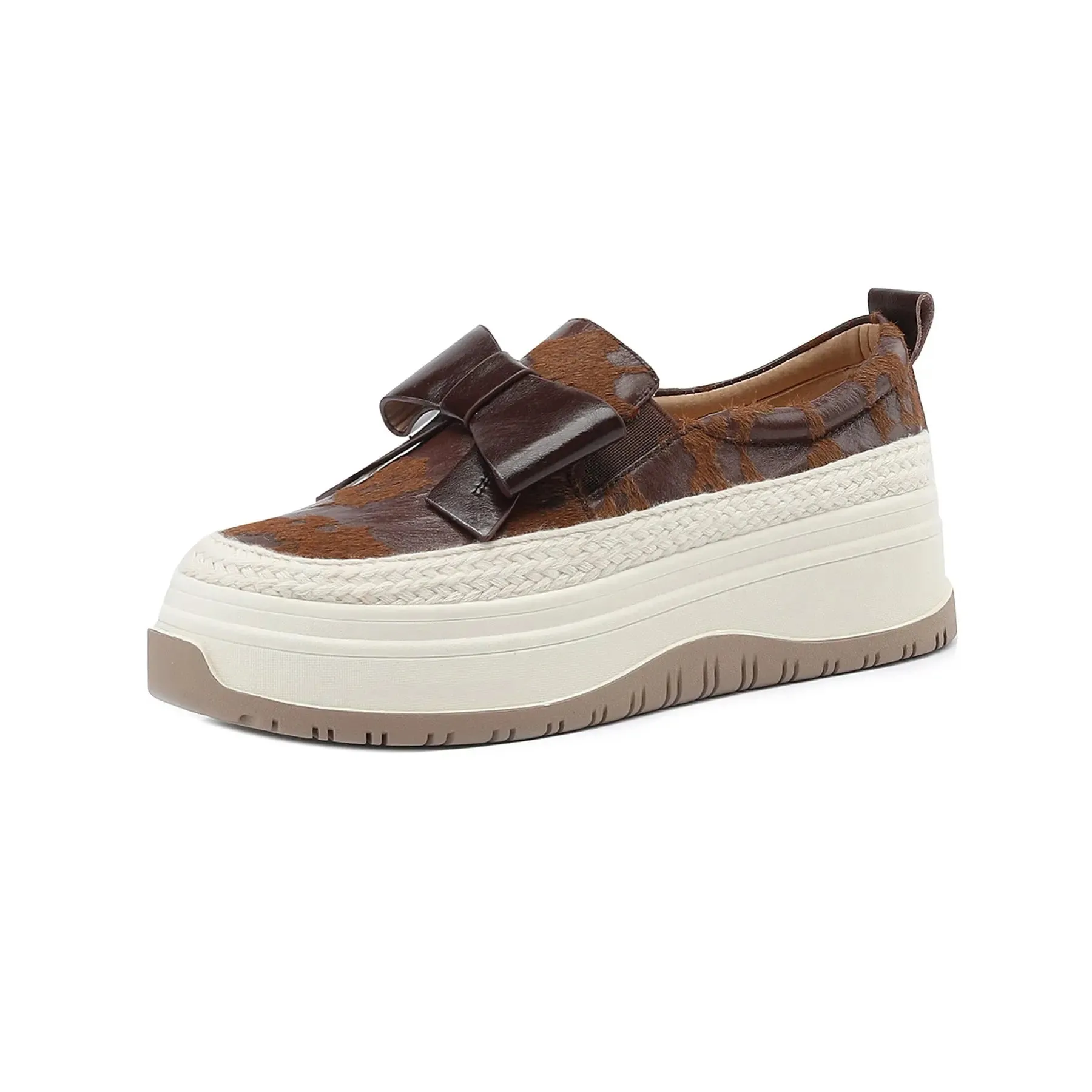 Mandy Brown Platform Sneakers