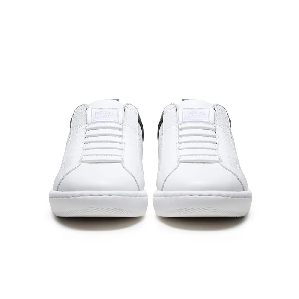 Men's Icon 2.0 White Gray Logo Leather Sneakers 06543-088