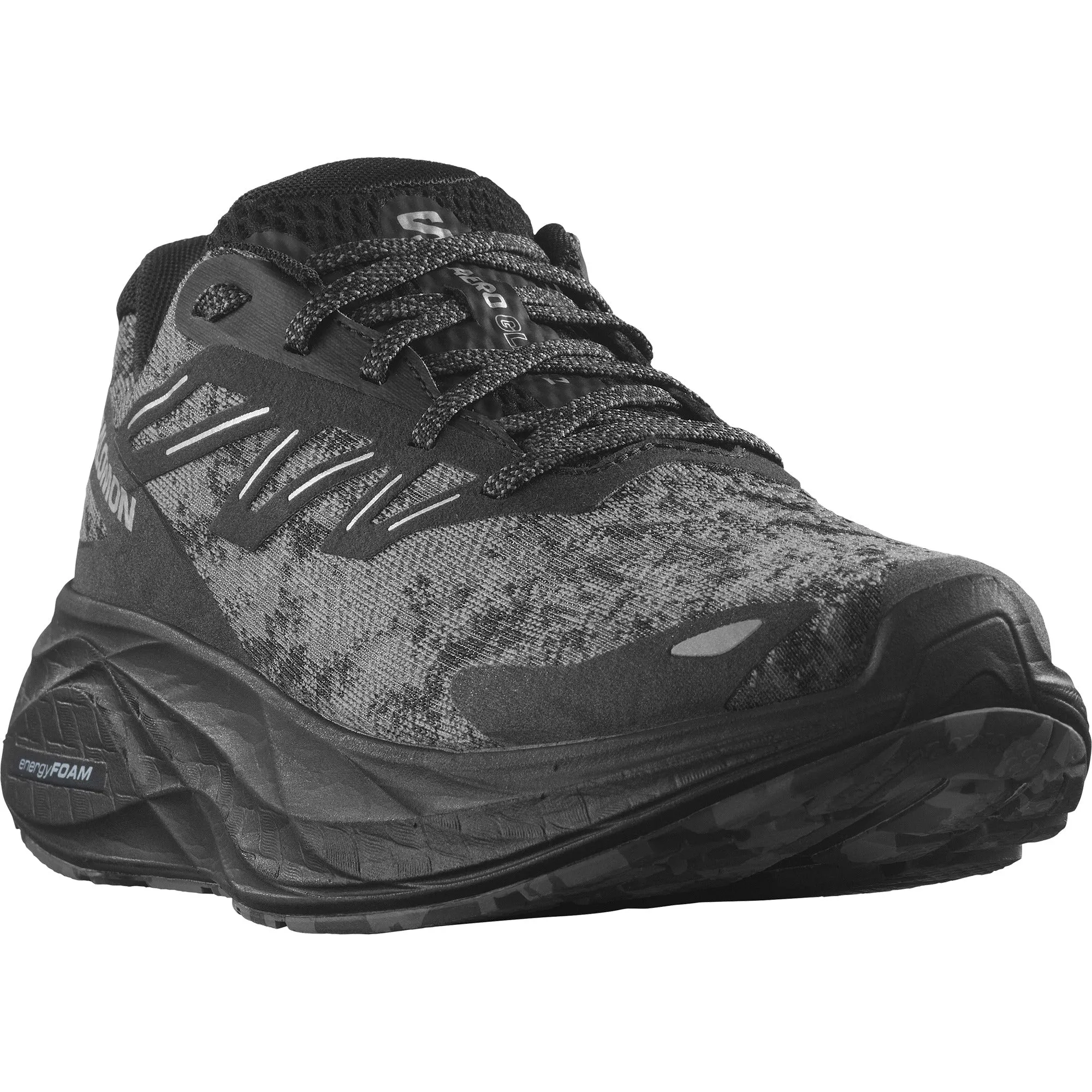 Men's Salomon Aero Glide 2 Black Phantom Ghost Trainers