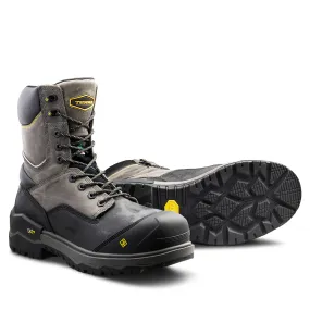 Men's Terra Grey Gantry 8" Waterproof Composite Toe Safety Work Boot 4NRQGY