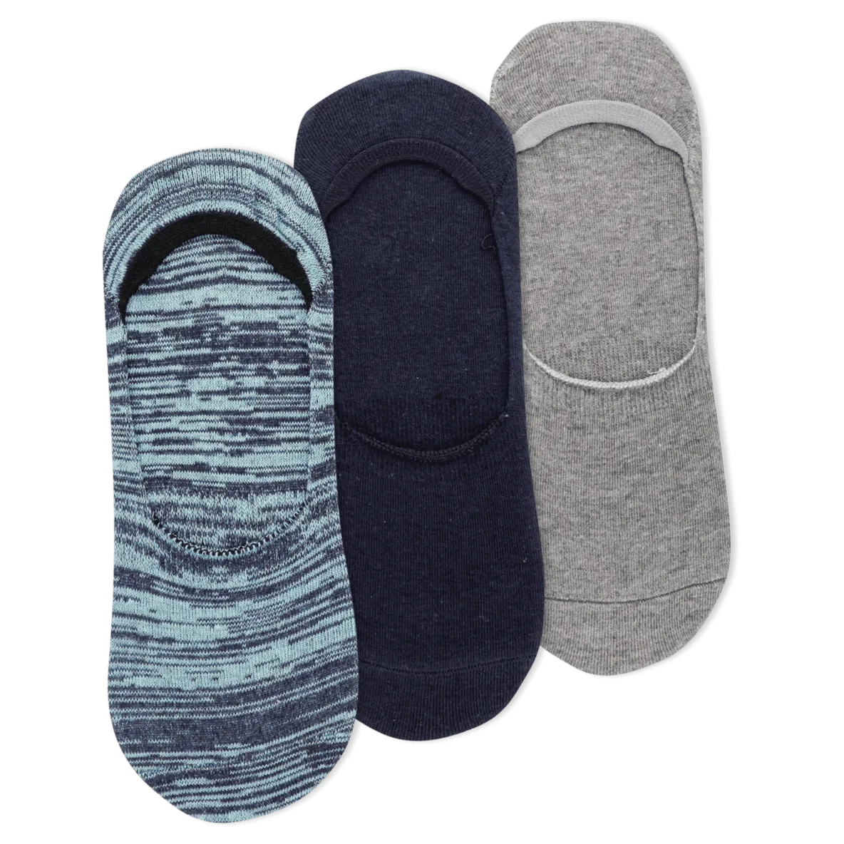 Men's Two Tone Essential Liners 3 Pair Pack Socks