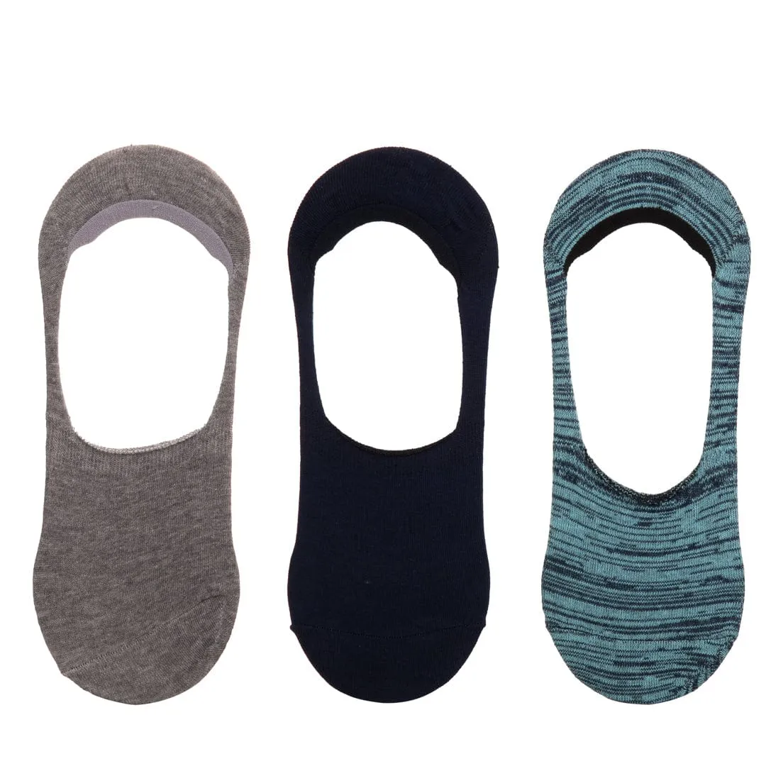 Men's Two Tone Essential Liners 3 Pair Pack Socks