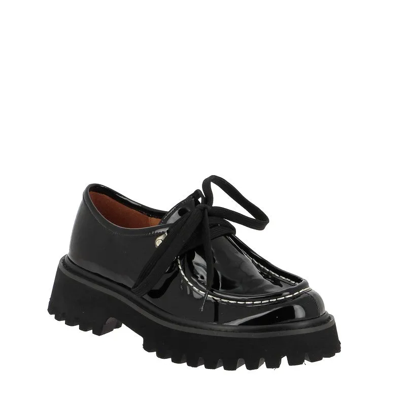 Mollini Sheridan Black Patent Chunky Loafer