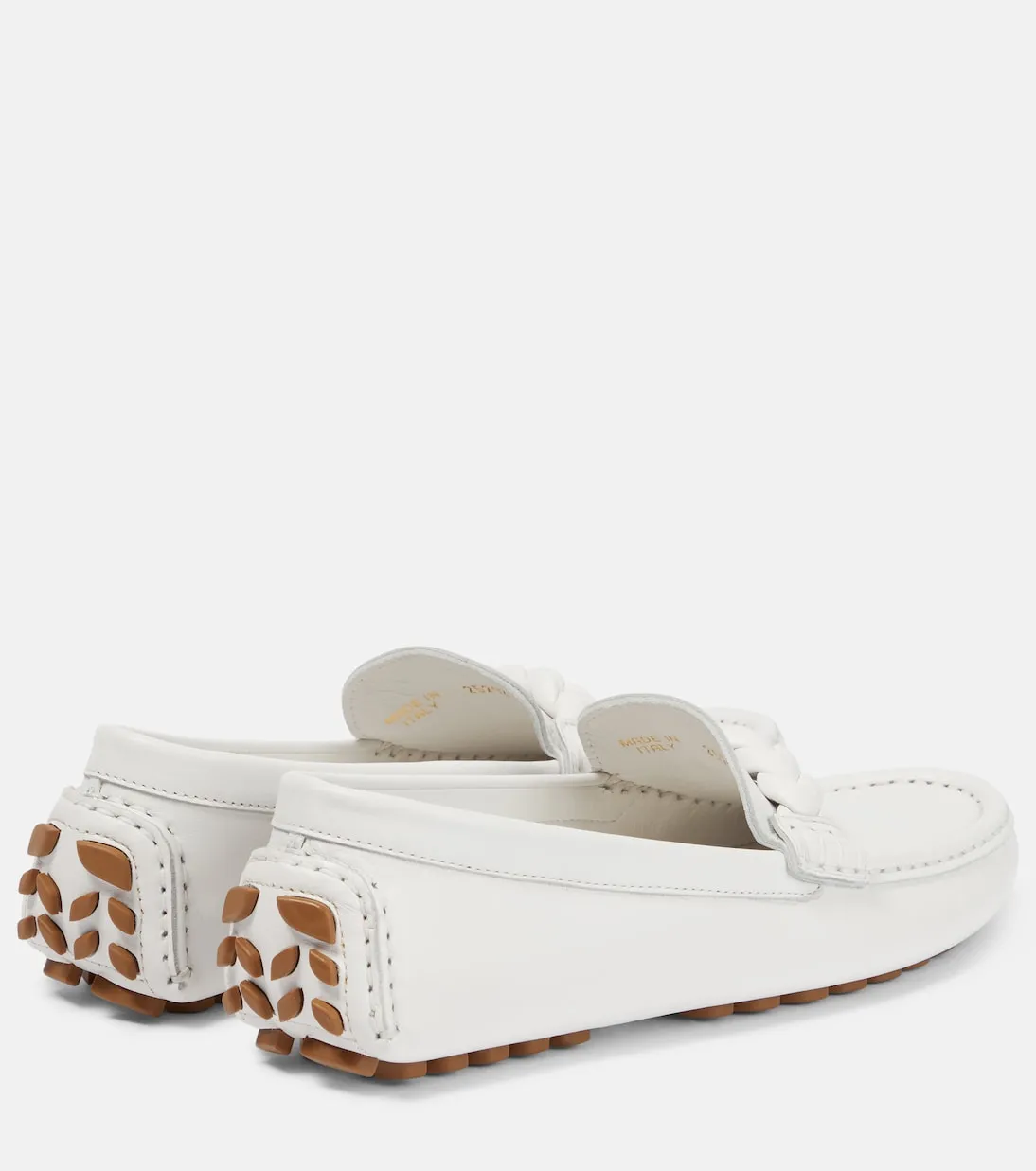 Monza Gianvito Rossi leather loafers, white