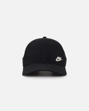 Nike Dri-FIT Club Structured Metal Logo Cap Black/Metallic