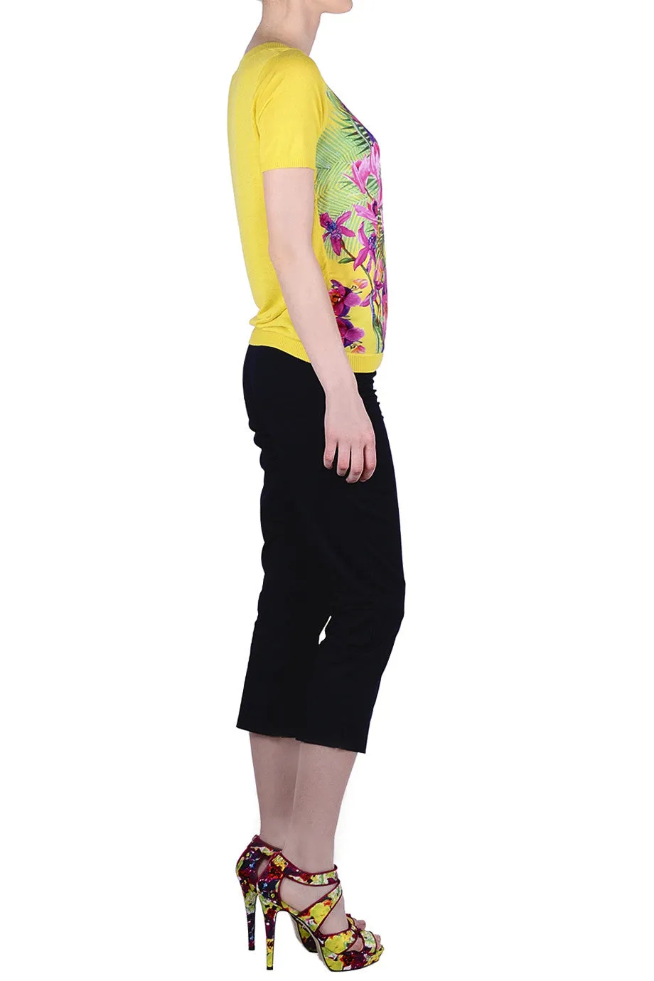 ORCHIDS Yellow Printed Top