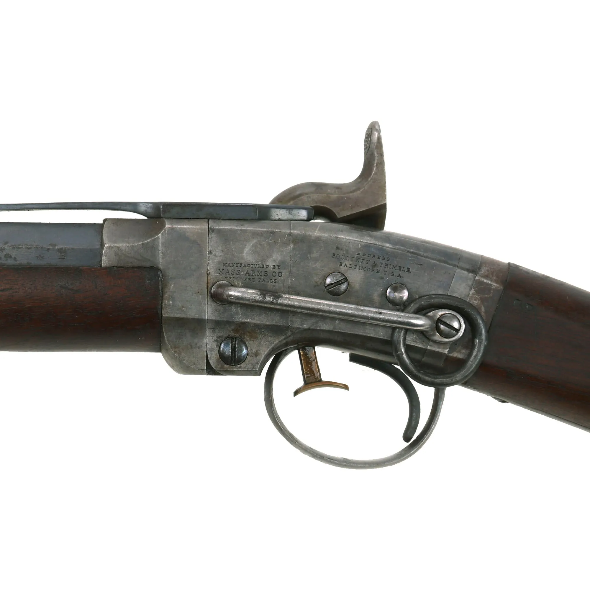 Original Excellent U.S. Civil War Smith's 1857 Patent Saddle Ring Carbine by Massachusetts Arms Co. - Serial 20701