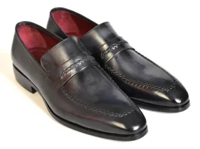 Paul Parkman Gray & Black Loafers