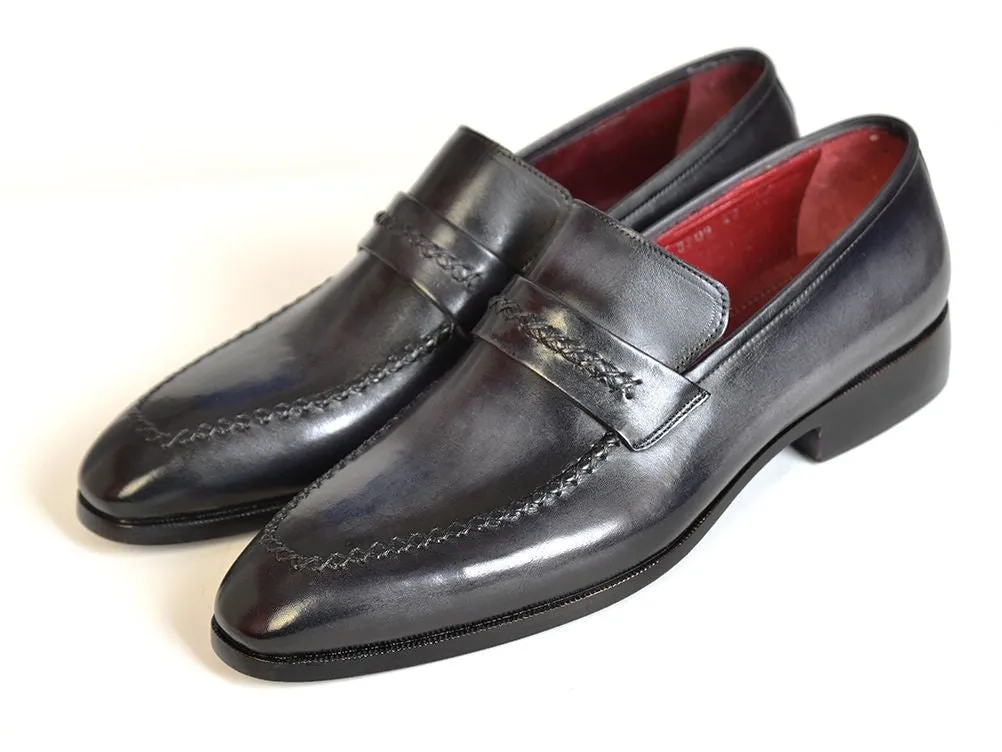 Paul Parkman Gray & Black Loafers