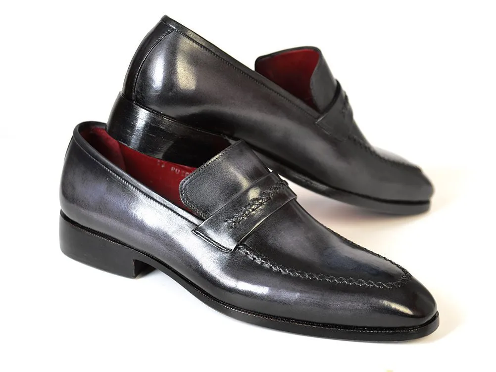 Paul Parkman Gray & Black Loafers