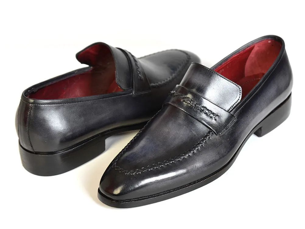 Paul Parkman Gray & Black Loafers