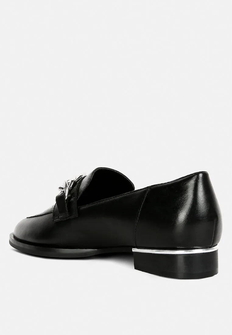 Pola Leather Horsebit Loafers