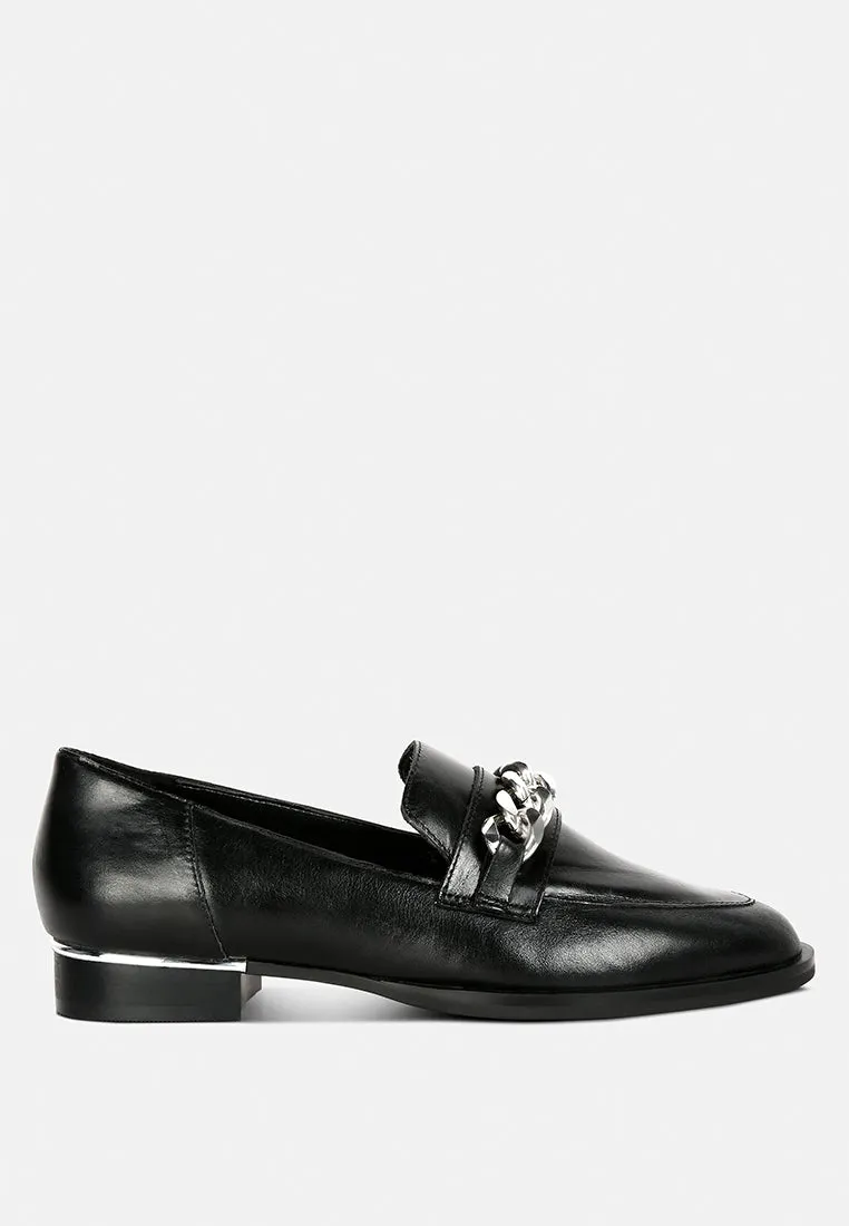 Pola Leather Horsebit Loafers