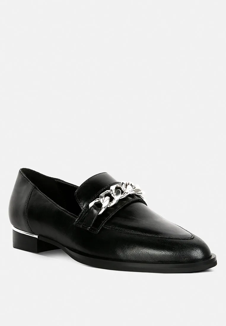 Pola Leather Horsebit Loafers