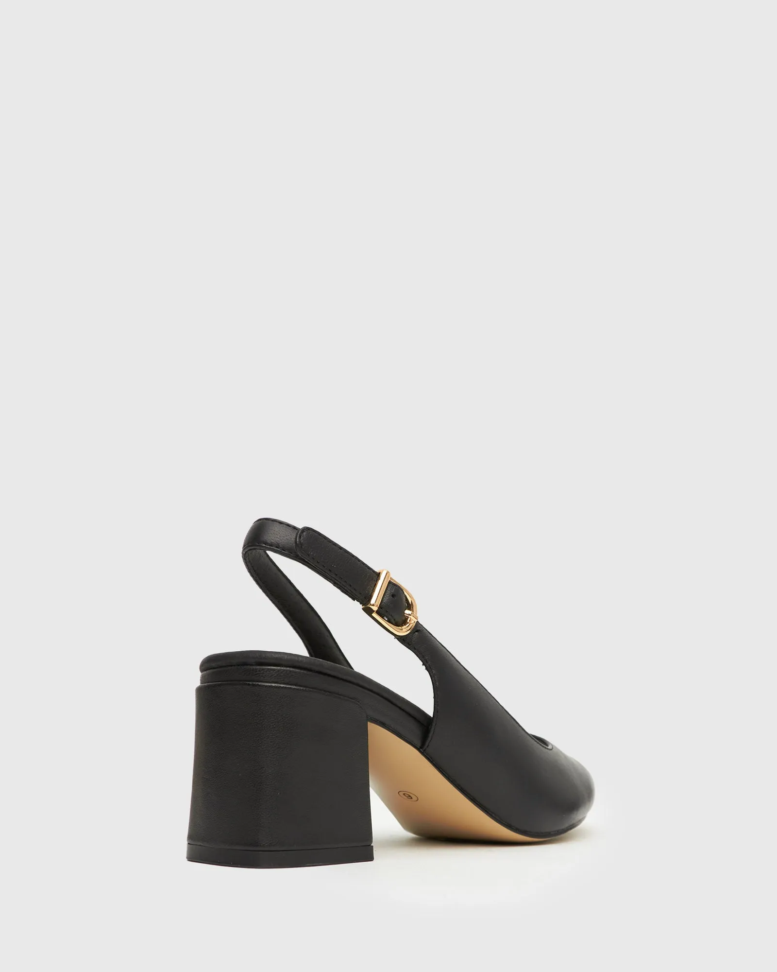 PRE-ORDER EMERY Slingback Mid-Block Heeled Pumps