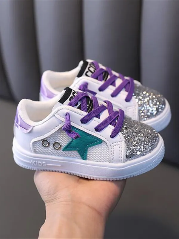 Rock Star Glam Glitter Sneakers by Liv and Mia