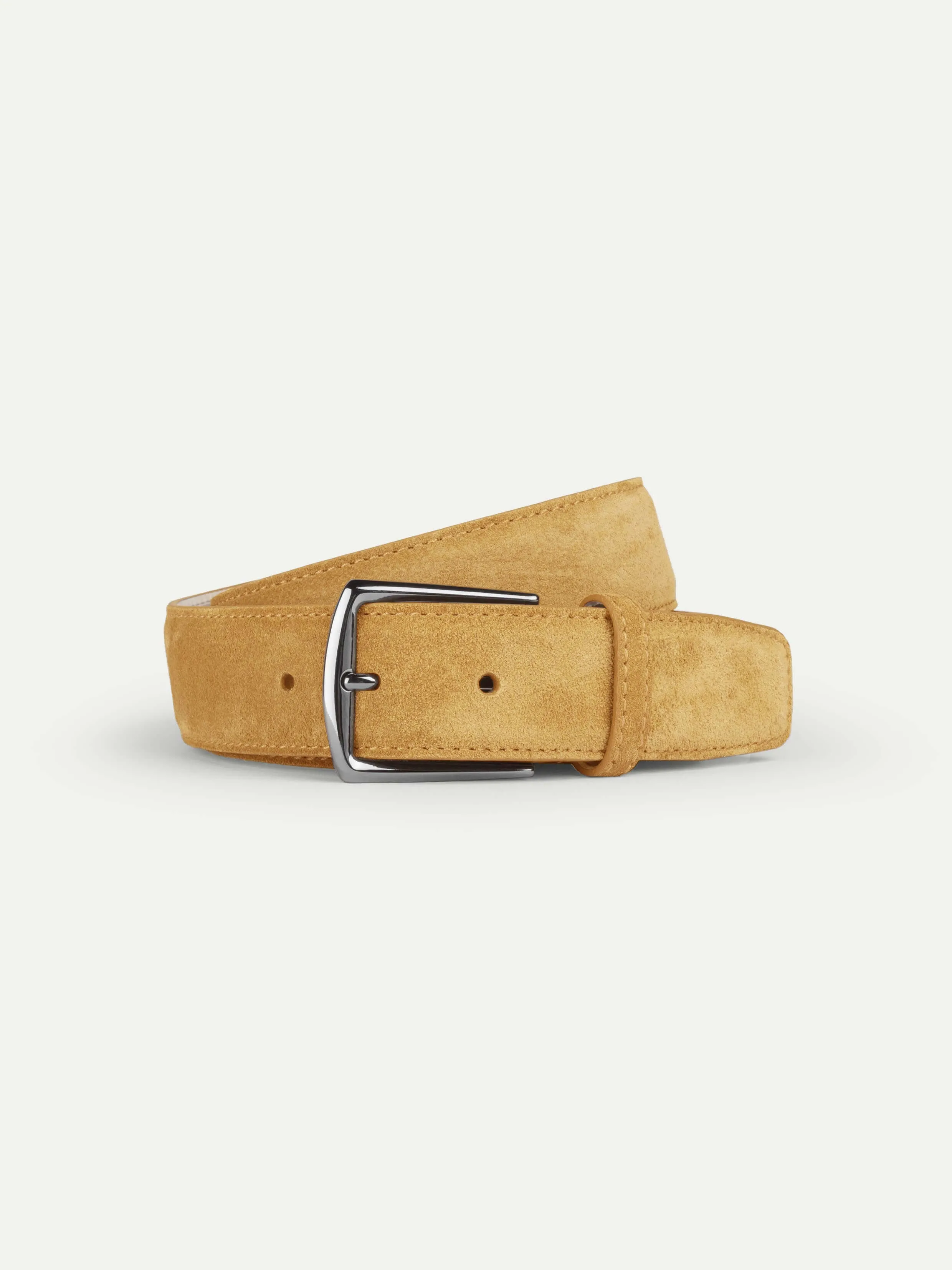 Saffron Suede Leather Belt