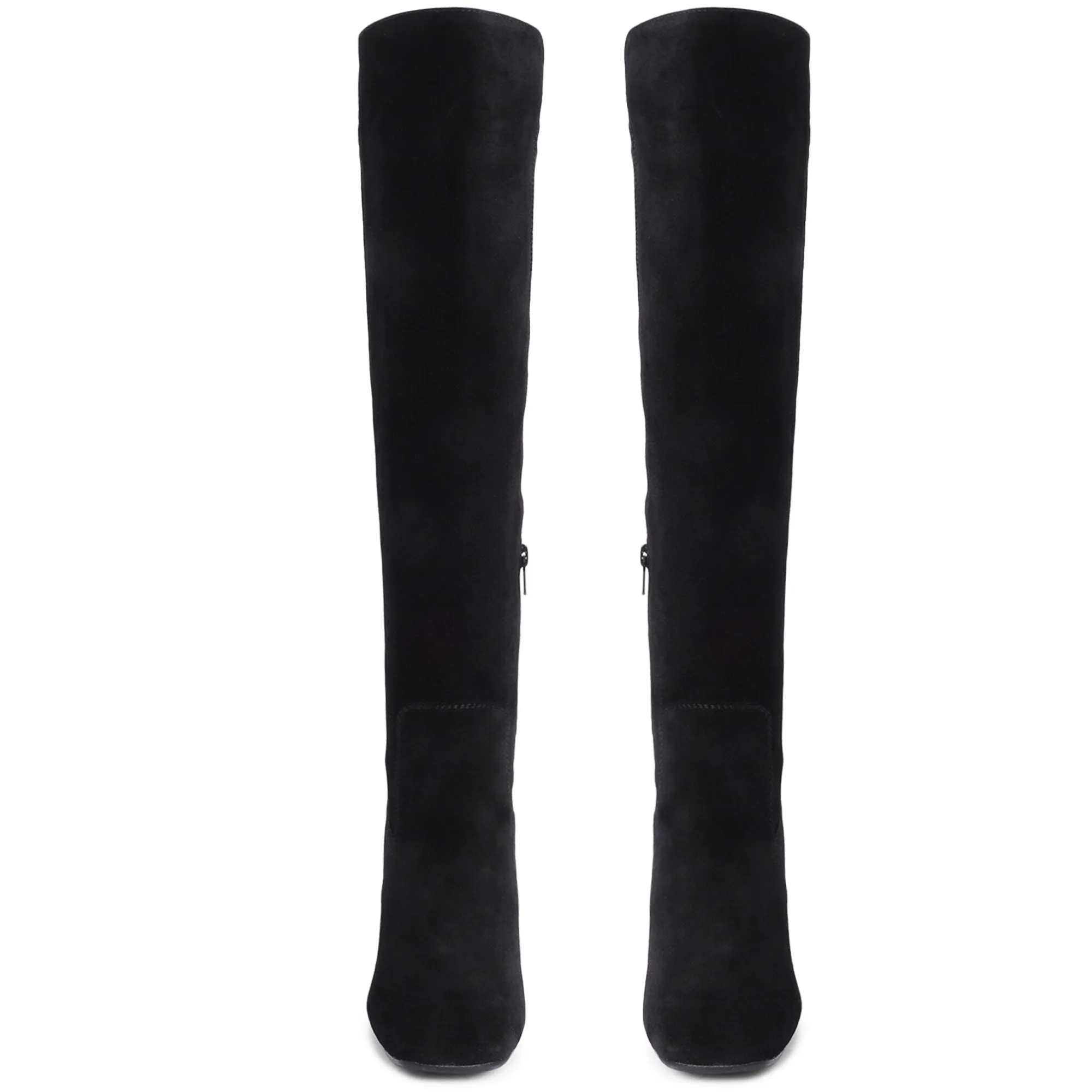 Saint Elexis Black Leather Knee High Boots