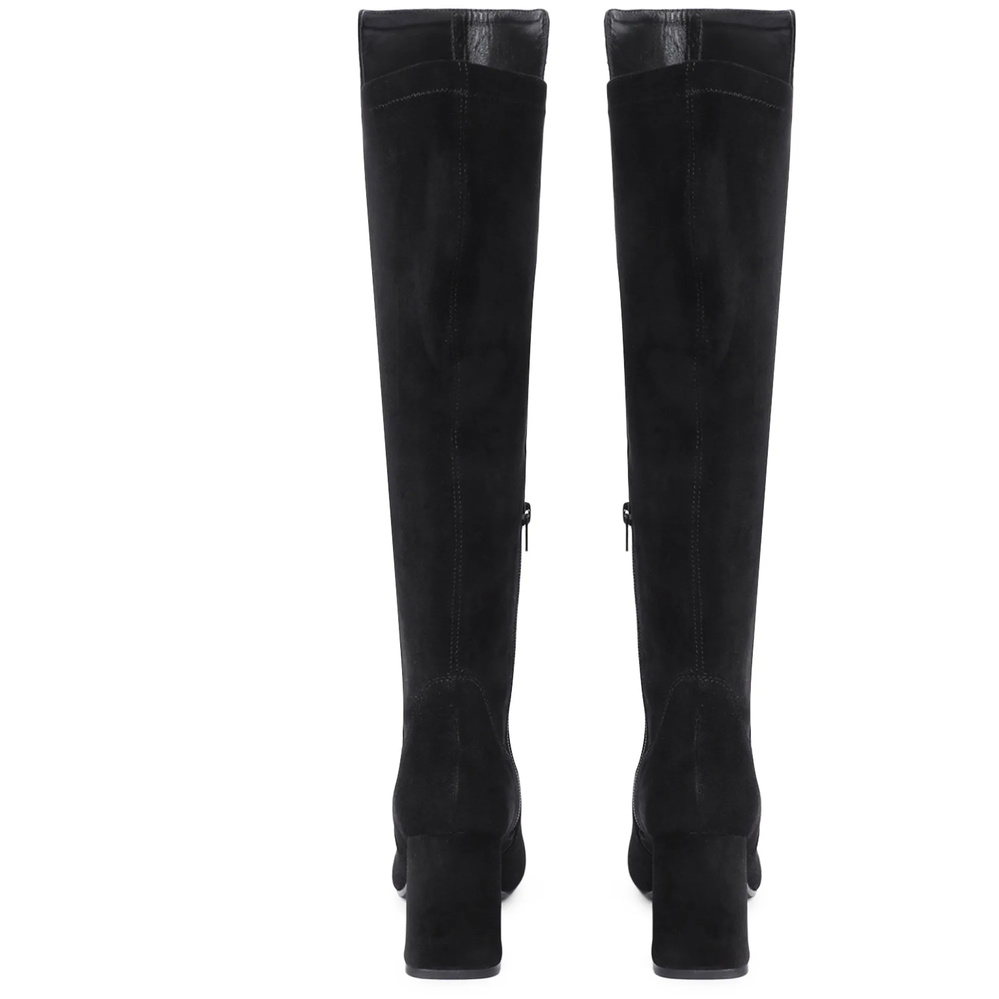 Saint Elexis Black Leather Knee High Boots