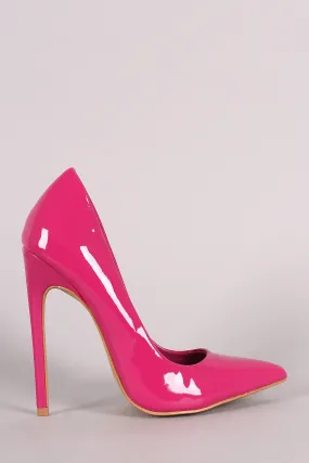 Shoe Republic LA Glossy Pointy Toe Stiletto Pump