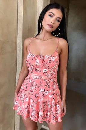 Sitara Playsuit - Pink Floral