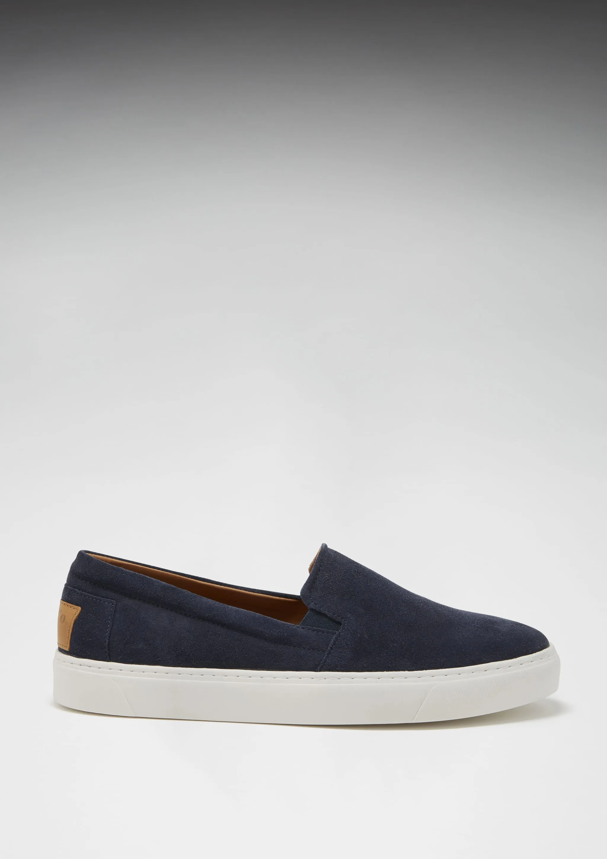 Slip-on Sneakers, navy blue suede