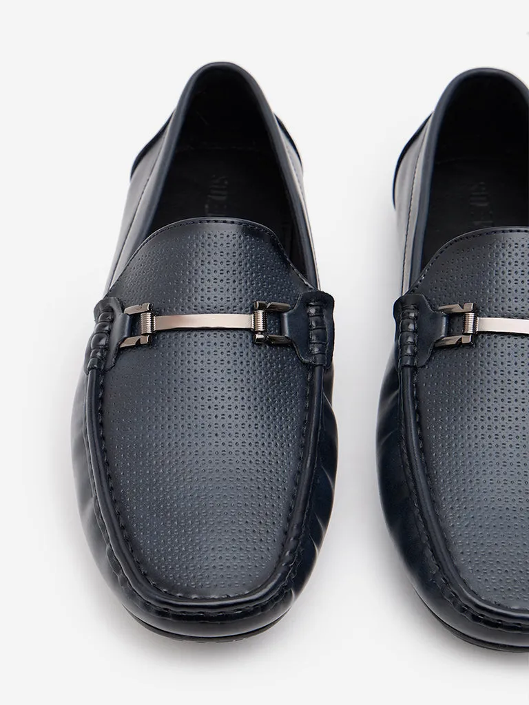 SOLEPLAY Navy Perforated Loafers