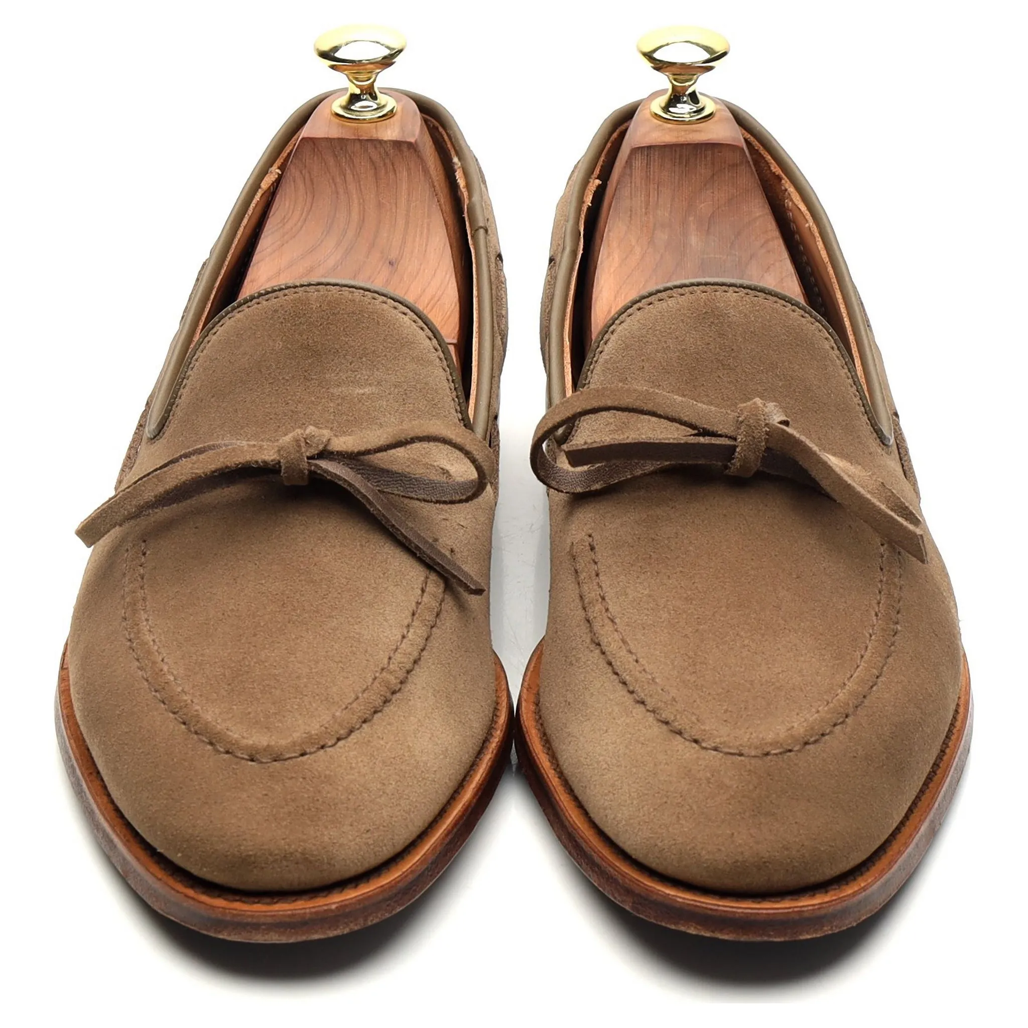 'Southport' Sand Suede String Loafers UK 7.5 E