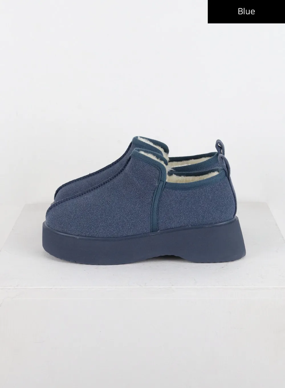 Suede Platform Loafers CD318