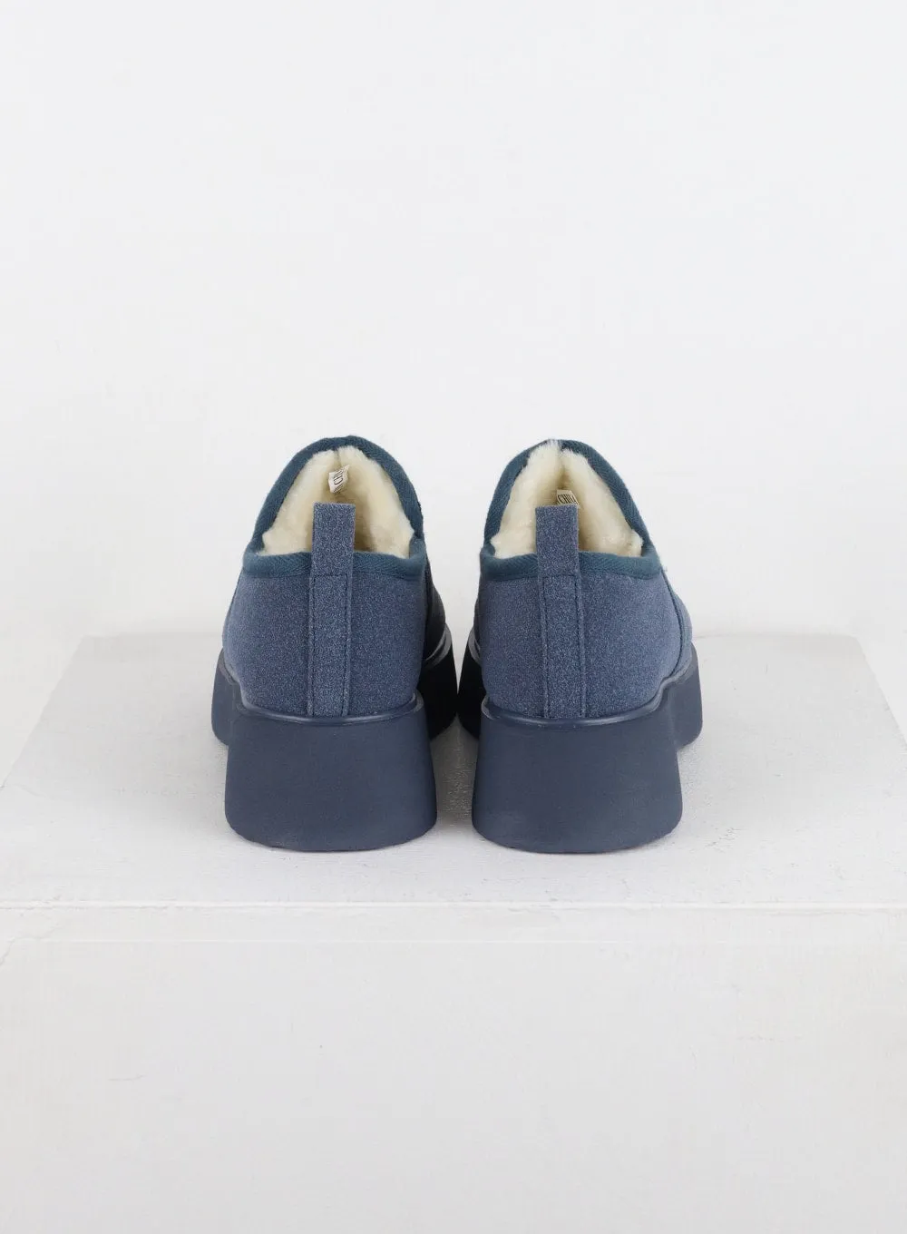 Suede Platform Loafers CD318