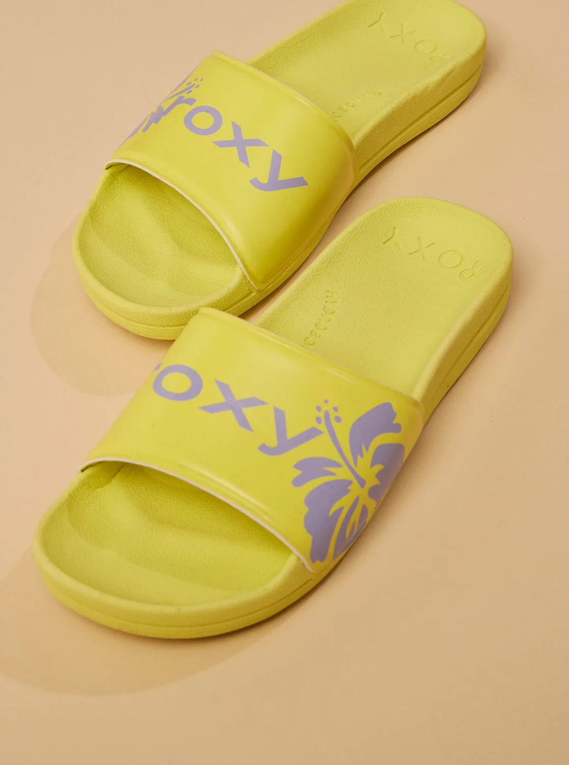 Surf.Kind.Kate. Slippy Sandals - Neon Yellow