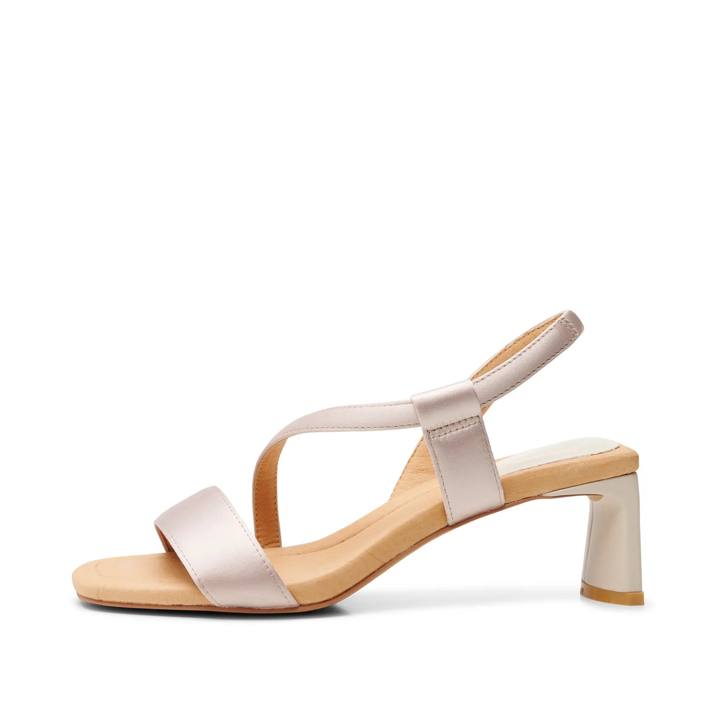 Sylvi sandal satin - OFF WHITE SATIN