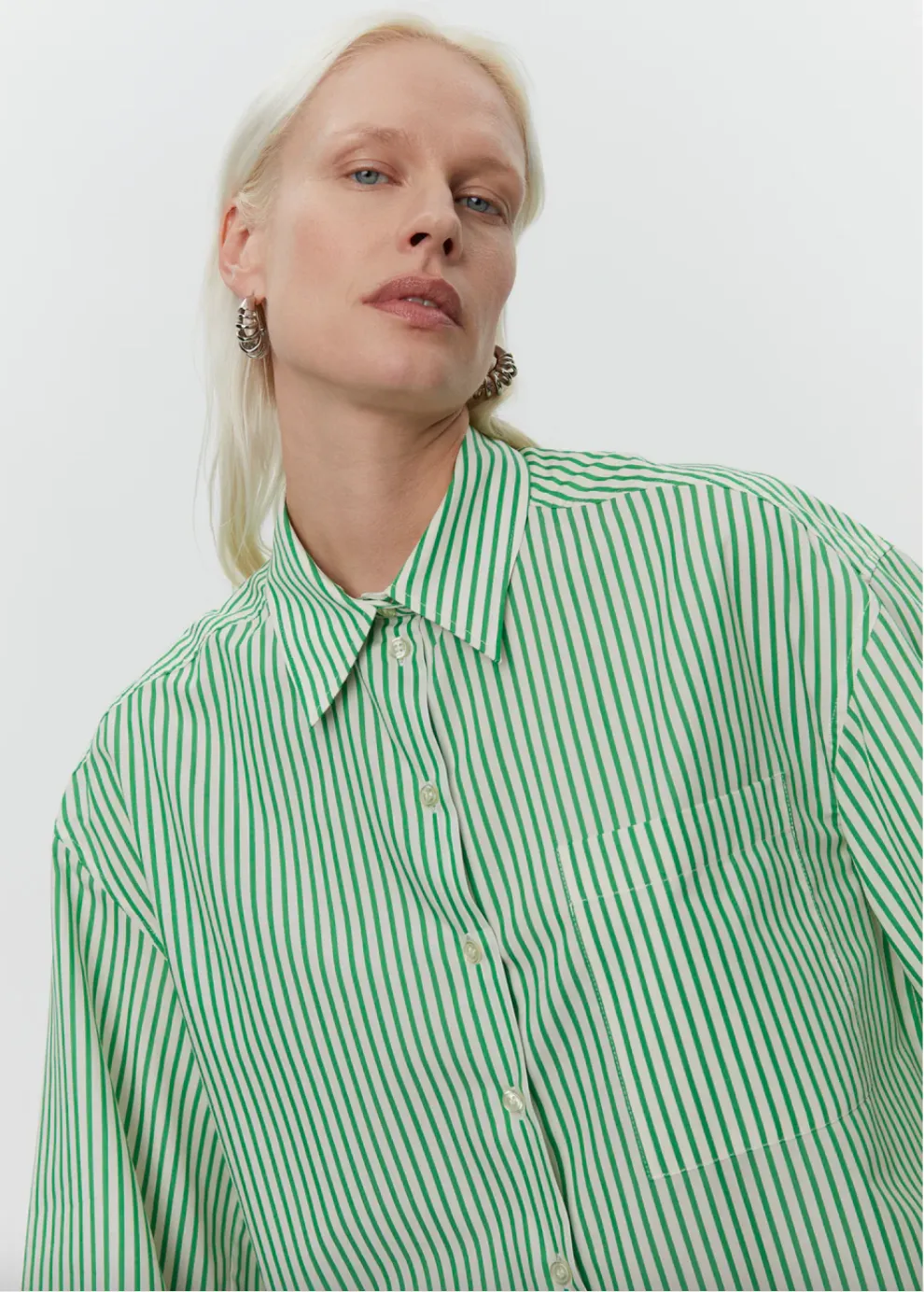 Tan Daily Classic Stripe Fern Shirt